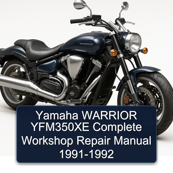 Yamaha WARRIOR YFM350XE Complete Workshop Repair Manual 1991-1992 