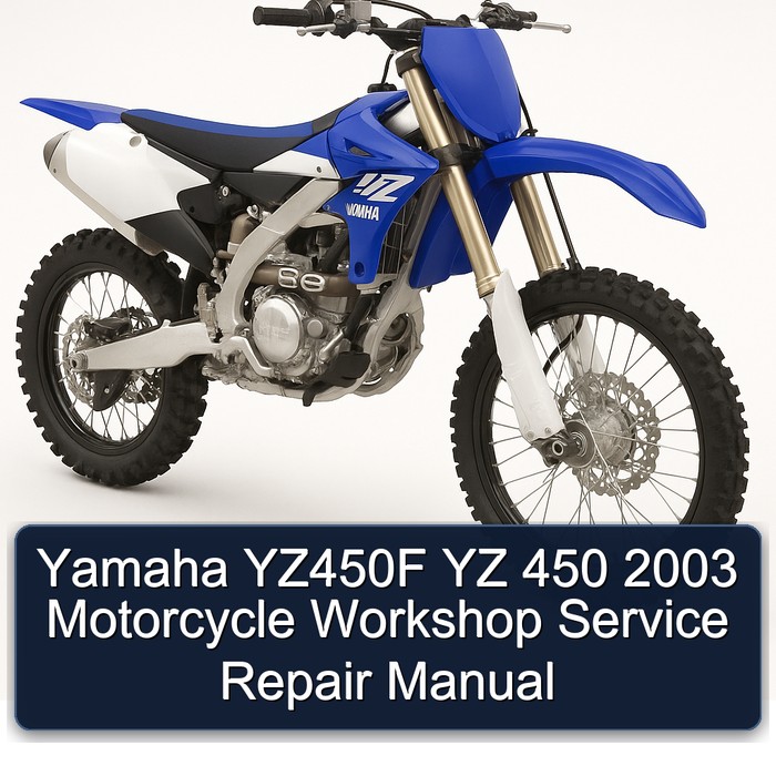 Yamaha YZ450F YZ 450 Motorcycle Workshop Service Repair Manual PDF Download