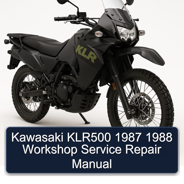 Kawasaki KLR500 1987 1988 Workshop Manual de servicio y reparación