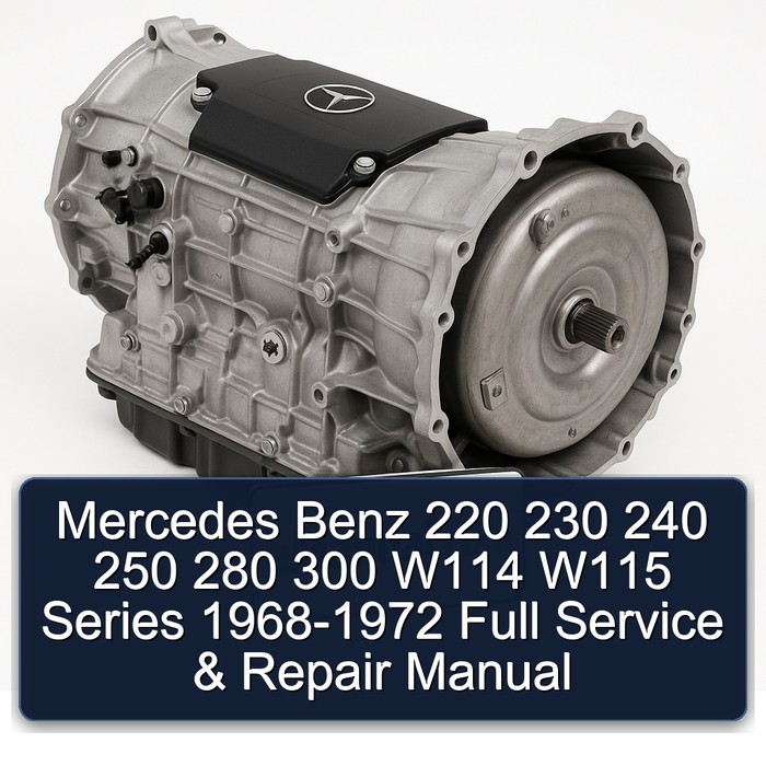 Mercedes Benz 220 230 240 250 280 300 W114 W115 Series 1968-1972 Full Service & Repair Manual 