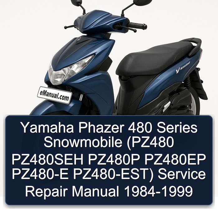 Yamaha Phazer 480 Series Snowmobile (PZ480 PZ480SEH PZ480P PZ480EP PZ480-E PZ480-EST) Service Repair Manual 1984-1999