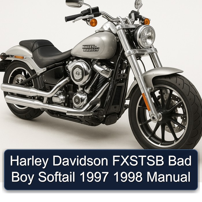 Harley Davidson FXSTSB Bad Boy Softail 1997 1998 Manual