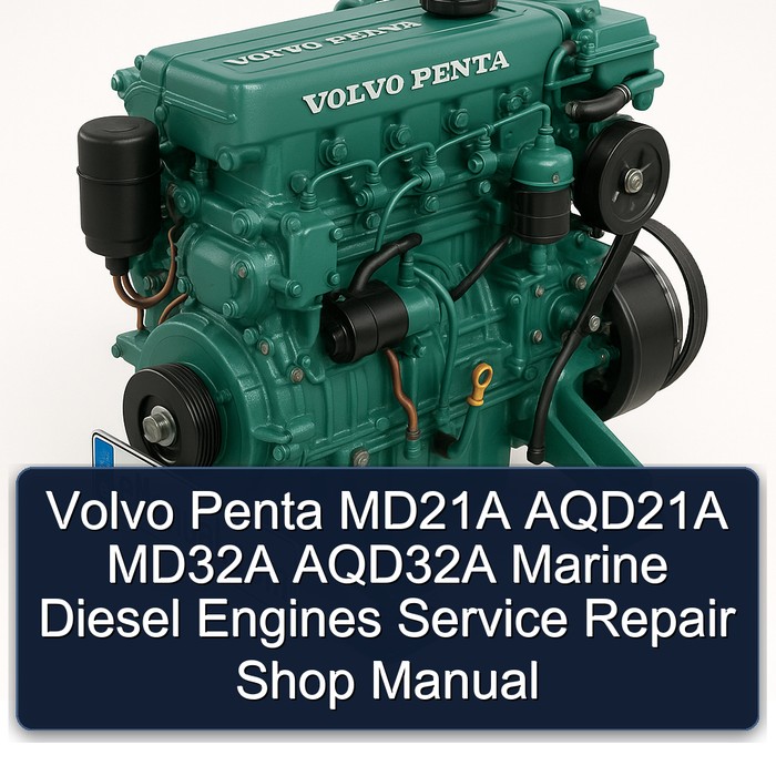 Volvo Penta MD21A AQD21A MD32A AQD32A Marine Diesel Engines Service Repair Shop Manual