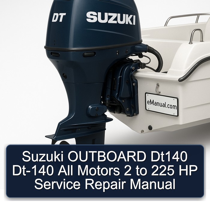 Suzuki OUTBOARD Dt140 Dt-140 All Motors 2 to 225 HP Manual de servicio y reparación