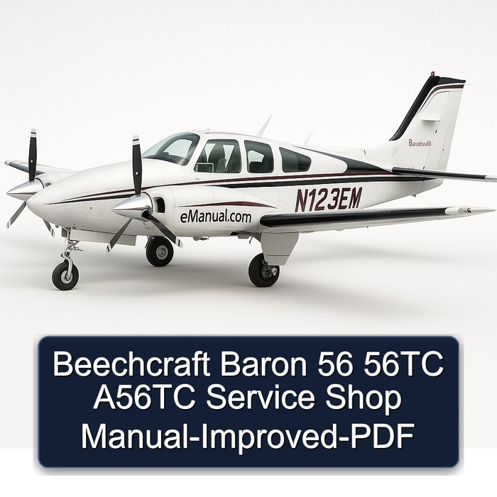 Beechcraft Baron 56 56TC A56TC Service Shop Manual-Improved-PDF