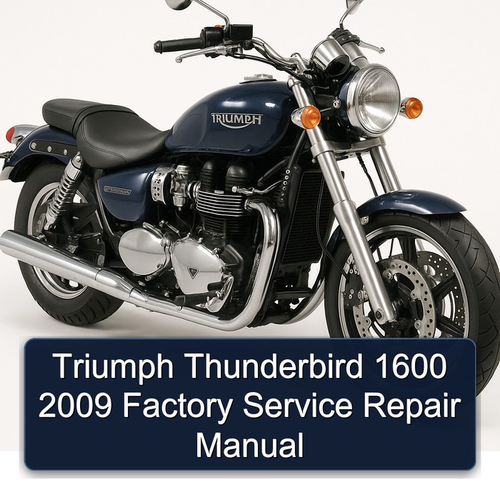 Triumph Thunderbird 1600 2009 Factory Manual de servicio y reparación
