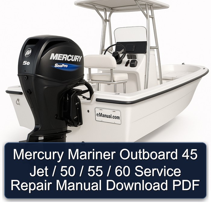 Mercury Mariner Outboard 45 Jet / 50 / 55 / 60 Manual de servicio y reparación Download PDF