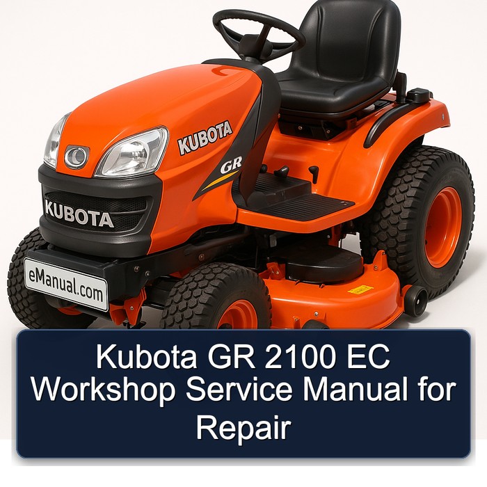 Manual de Servicio de Taller Kubota GR 2100 EC