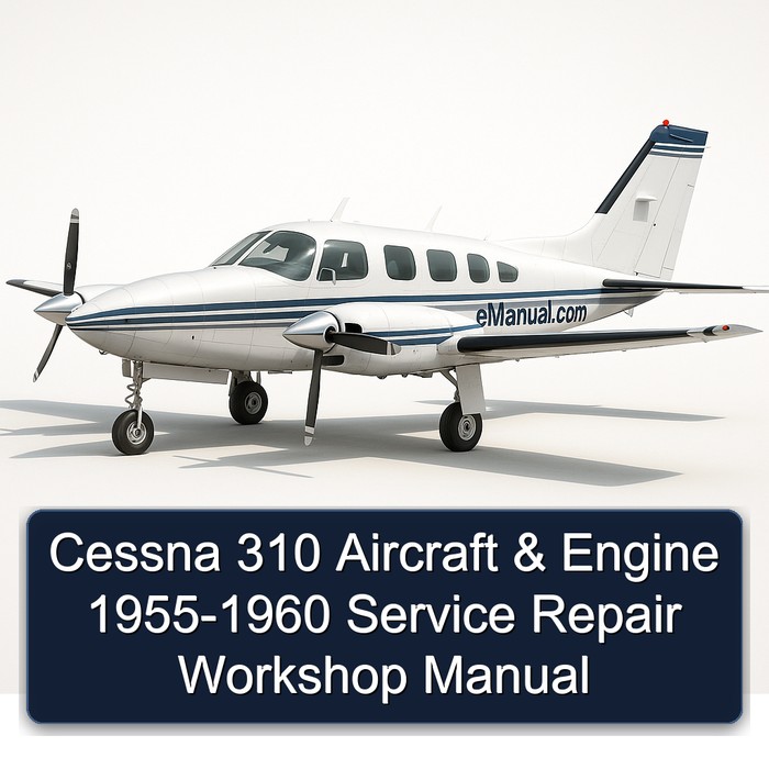 Cessna 310 Aircraft & Engine 1955-1960 Service Repair Workshop Manual