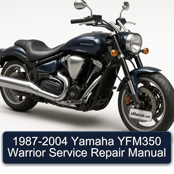1987-2004 Yamaha YFM350 Warrior Manual de servicio y reparación