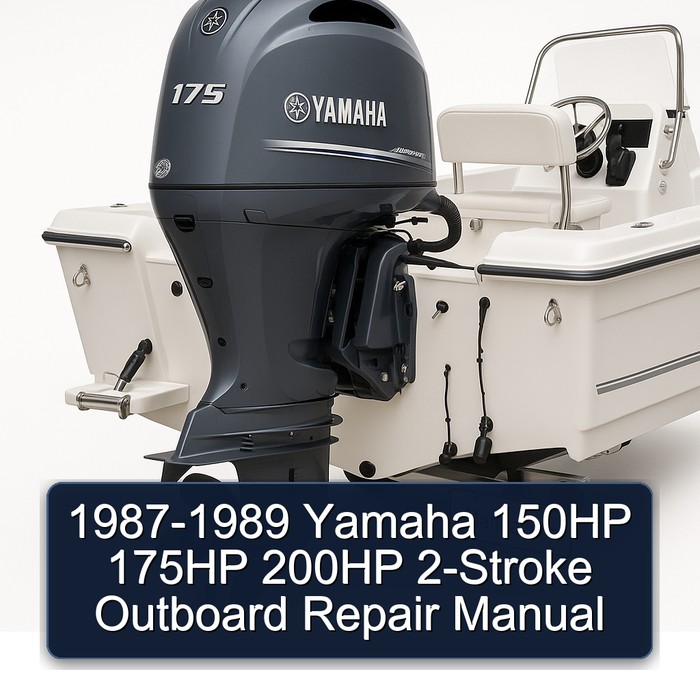 1987-1989 Yamaha 150HP 175HP 200HP 2-Stroke Outboard Repair Manual