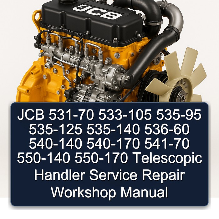 JCB 531-70 533-105 535-95 535-125 535-140 536-60 540-140 540-170 541-70 550-140 550-170 Telescopic Handler Service Repair Workshop Manual