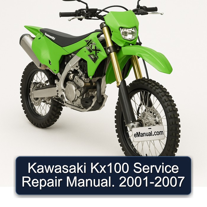 Kawasaki Kx100 Manual de servicio y reparación. 2001-2007
