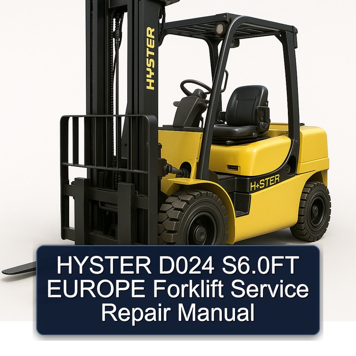 Hyster D024 S6.0FT Europa - Service- und Reparaturhandbuch