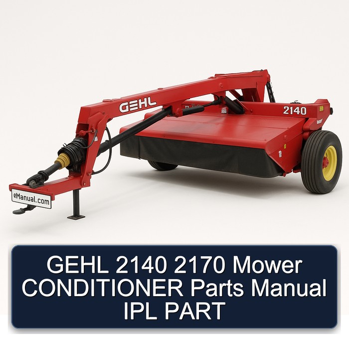 Gehl 2140 2170 Mower Conditioner Ipl Part Parts Catalog PDF Download