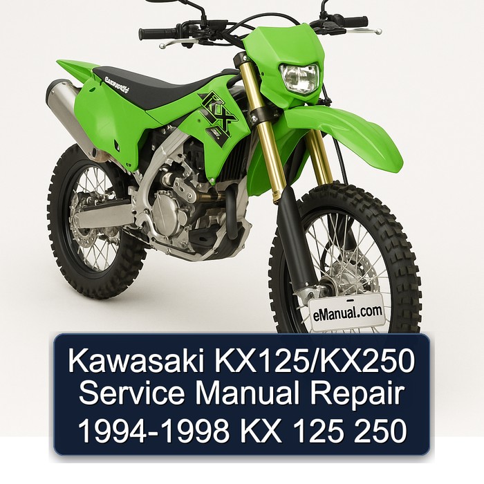 Kawasaki KX125/KX250 Service Manual Repair 1994-1998 KX 125 250