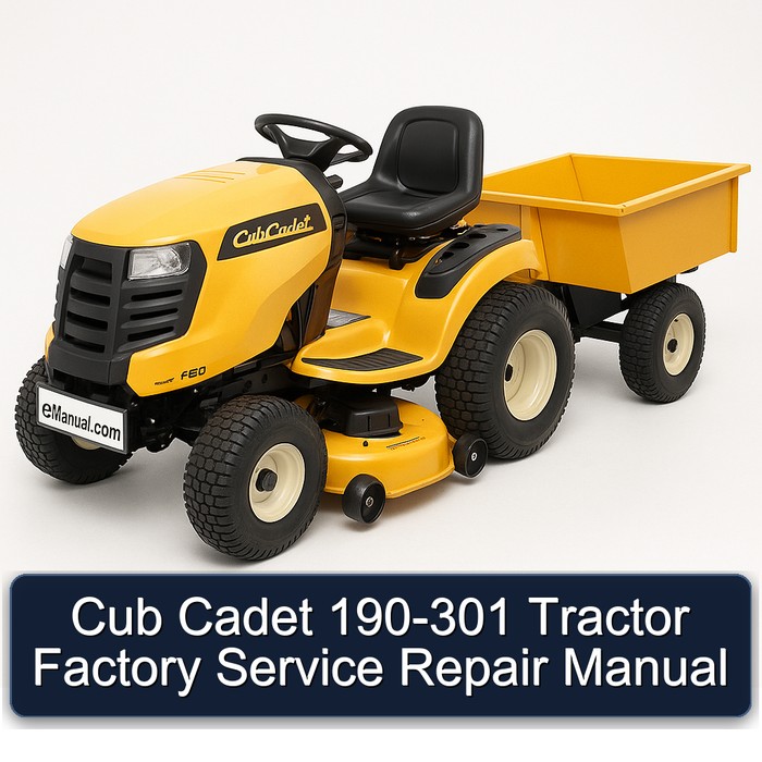 Cub Cadet 190-301 Tractor Workshop Service Repair Manual PDF Download