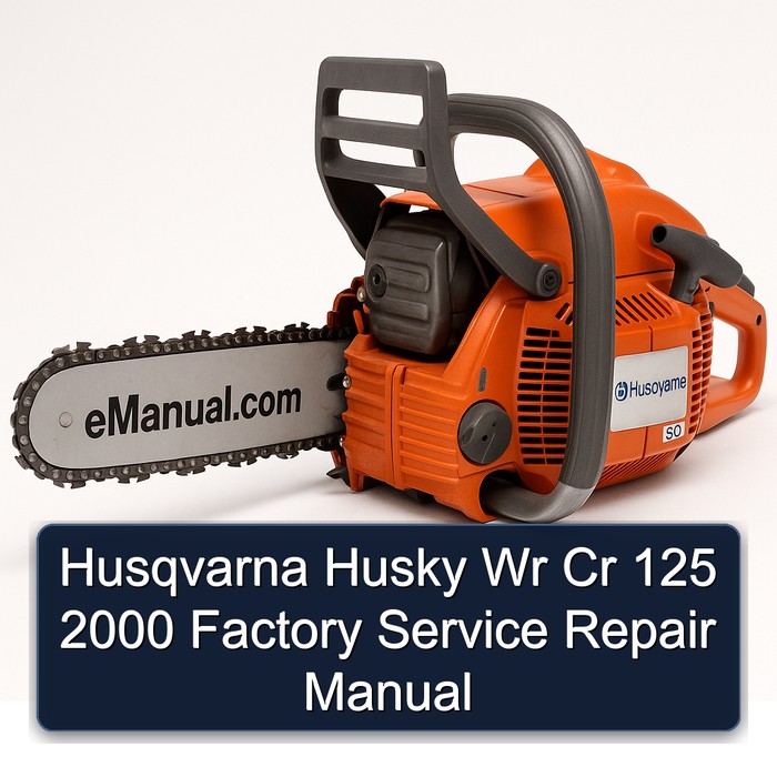Husqvarna Husky Wr Cr 125 2000 Factory Manual de servicio y reparación
