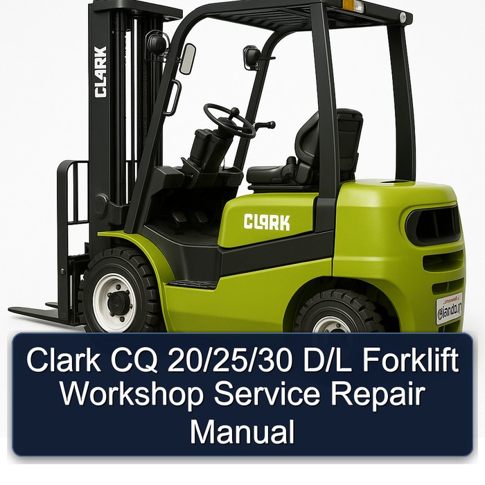 Manual de Taller para Carretillas Elevadoras Clark CQ 20/25/30 D/L