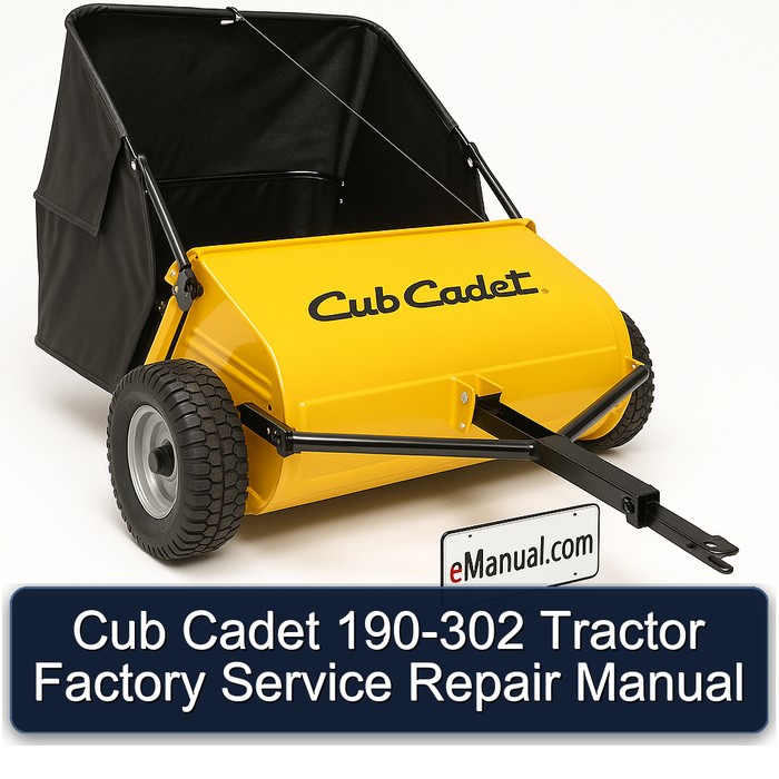 Cub Cadet 190-302 Tractor Workshop Service Repair Manual PDF Download