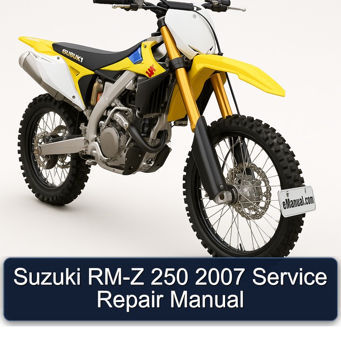 Suzuki RM-Z 250 2007 Manual de servicio y reparación