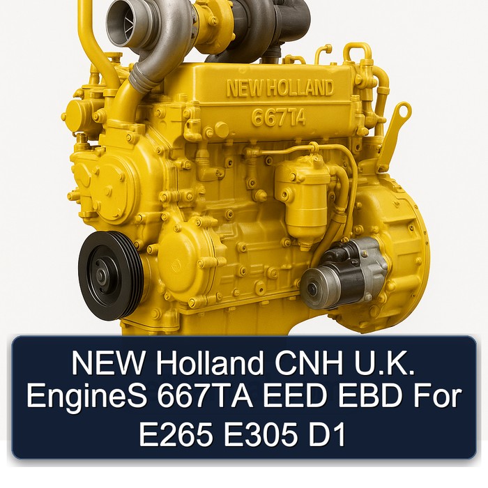 Motores NEW Holland CNH Reino Unido 667TA EED EBD para E265 E305 D1