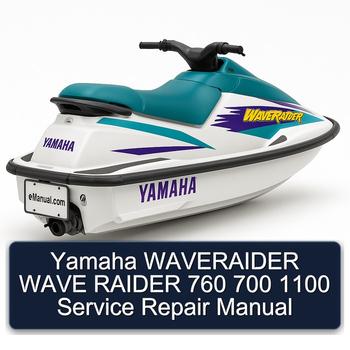 Yamaha WAVERAIDER WAVE RAIDER 760 700 1100 Manual de servicio y reparación