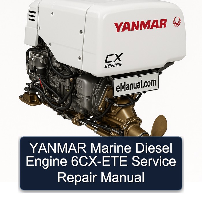 YANMAR Marine Diesel Engine 6CX-ETE Service Repair Manual 