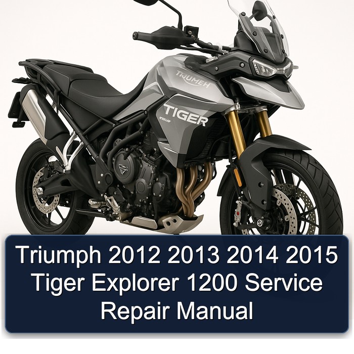 Triumph 2012 2013 2014 2015 Tiger Explorer 1200 Manual de servicio y reparación