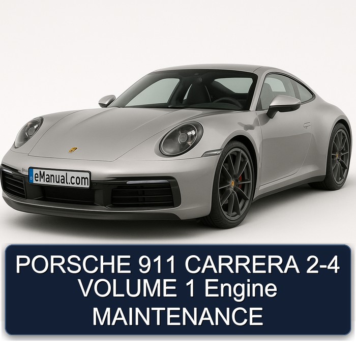 PORSCHE 911 CARRERA 2-4 VOLUME 1 Engine MAINTENANCE