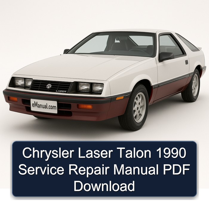 Chrysler Laser Talon 1990 Manual de servicio y reparación PDF Download