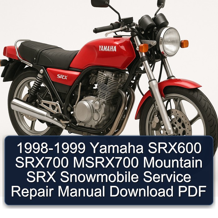 Yamaha SRX 600/700 (1998-1999) Service- und Reparaturhandbuch (PDF)