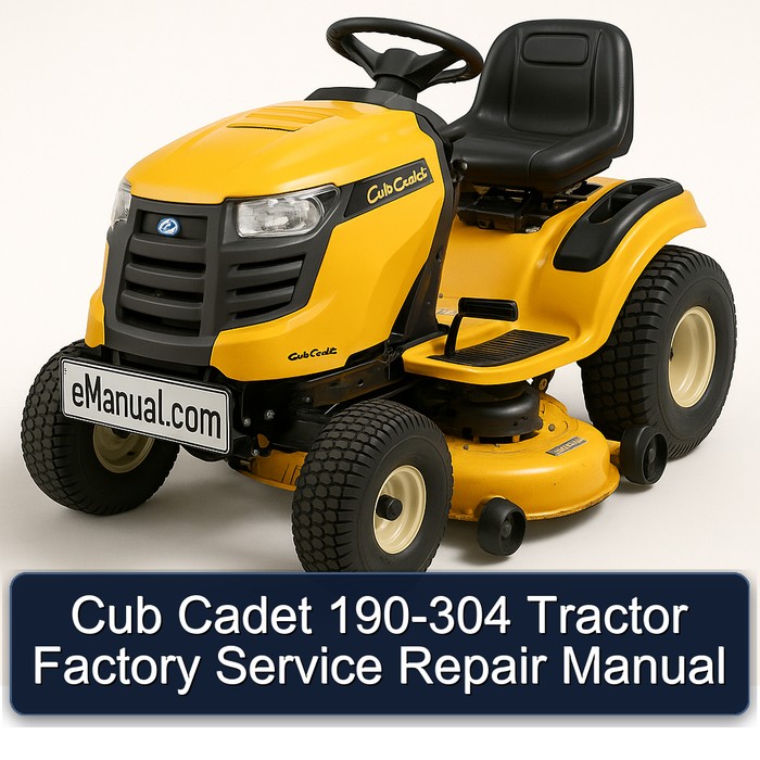 Cub Cadet 190-304 Tractor Workshop Service Repair Manual PDF Download