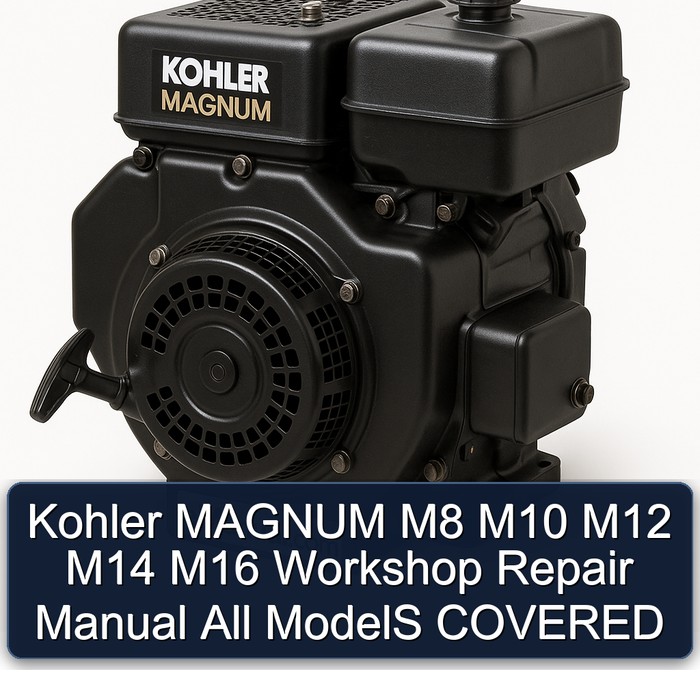 Kohler MAGNUM M8 M10 M12 M14 M16 Workshop Repair Manual All ModelS COVERED