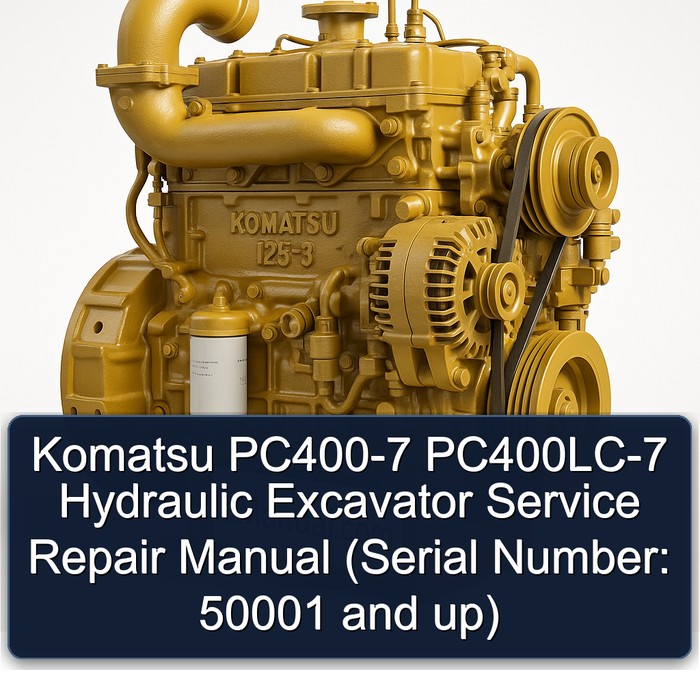 Manual de Servicio y Reparación - Excavadora Hidráulica Komatsu PC400-7 / PC400LC-7 (Serie 50001 en adelante)