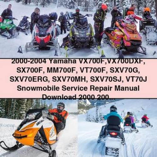 Manual de Servicio y Reparación Yamaha VX700, SX700, VT700, SXV70 (2000-2004) - PDF