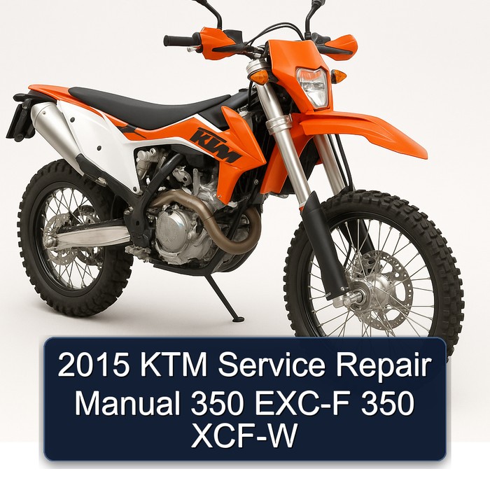 2015 KTM Manual de servicio y reparación 350 EXC-F 350 XCF-W