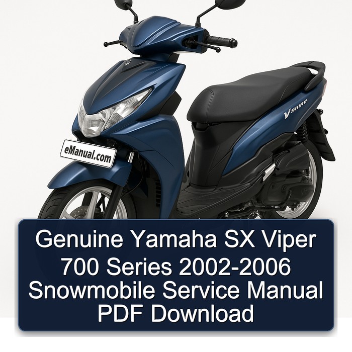 Genuine Yamaha SX Viper 700 Series 2002-2006 Snowmobile Service Manual PDF Download