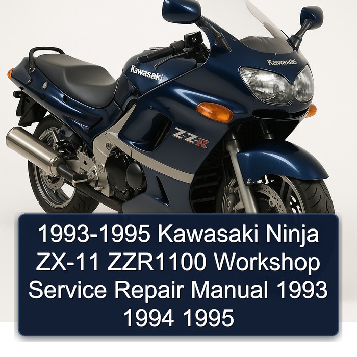 1993-1995 Kawasaki Ninja ZX-11 ZZR1100 Workshop Manual de servicio y reparación 1993 1994 1995