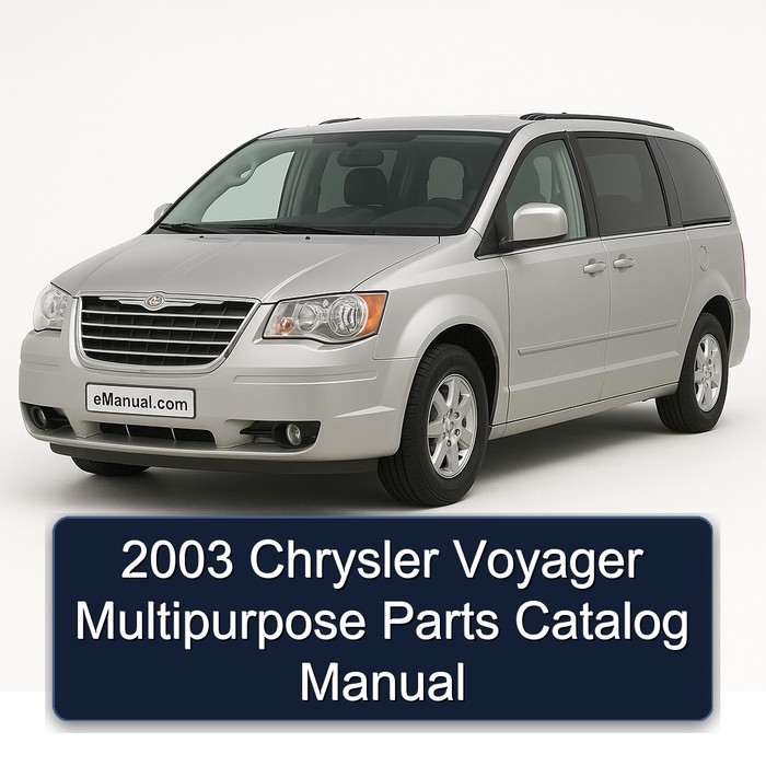 2003 Chrysler Voyager Multipurpose Parts Catalog Manual
