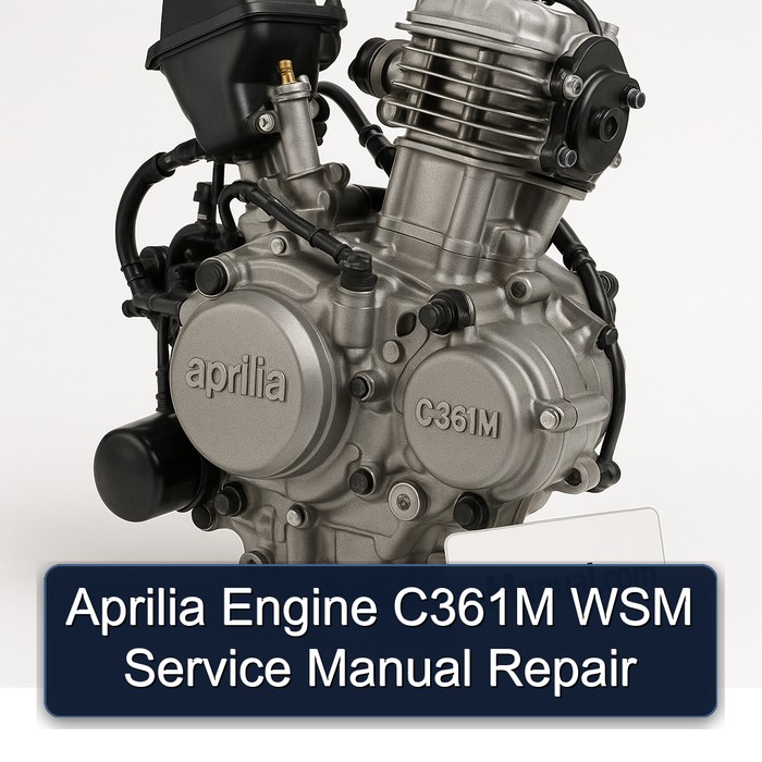 Aprilia Engine C361M WSM Service Manual Repair