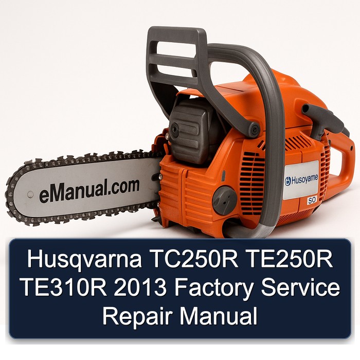 Husqvarna TC250R TE250R TE310R 2013 Factory Manual de servicio y reparación