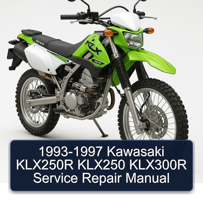 1993-1997 Kawasaki KLX250R KLX250 KLX300R Manual de servicio y reparación