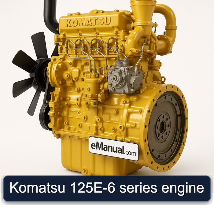 Komatsu 125E-6 series engine