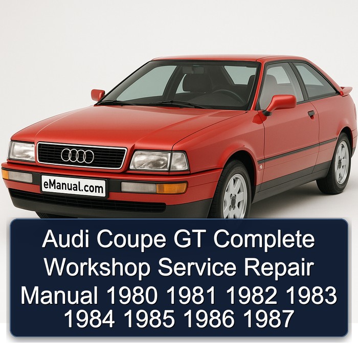 Audi Coupe GT Complete Workshop Service Repair Manual 1980 1981 1982 1983 1984 1985 1986 1987