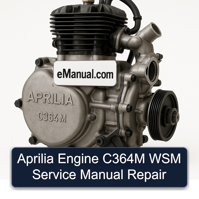 Aprilia Engine C364M WSM Service Manual Repair