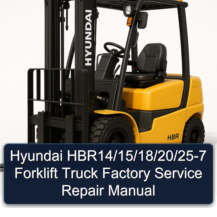 Manual de Servicio y Reparación de Carretillas Elevadoras Hyundai HBR14/15/18/20/25-7 Fábrica