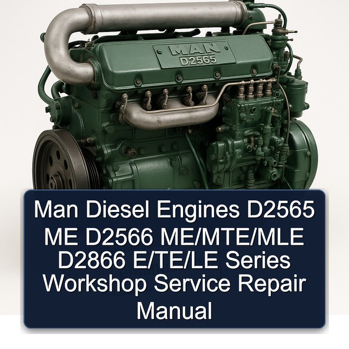 Manual de Servicio y Reparación de Taller para Motores Diesel Man D2565 ME, D2566 ME/MTE/MLE y D2866 E/TE/LE