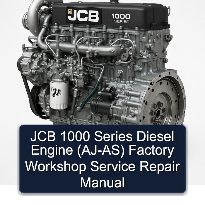 Manual de Servicio y Reparación de Taller para Motor Diésel JCB Serie 1000 (AJ-AS)