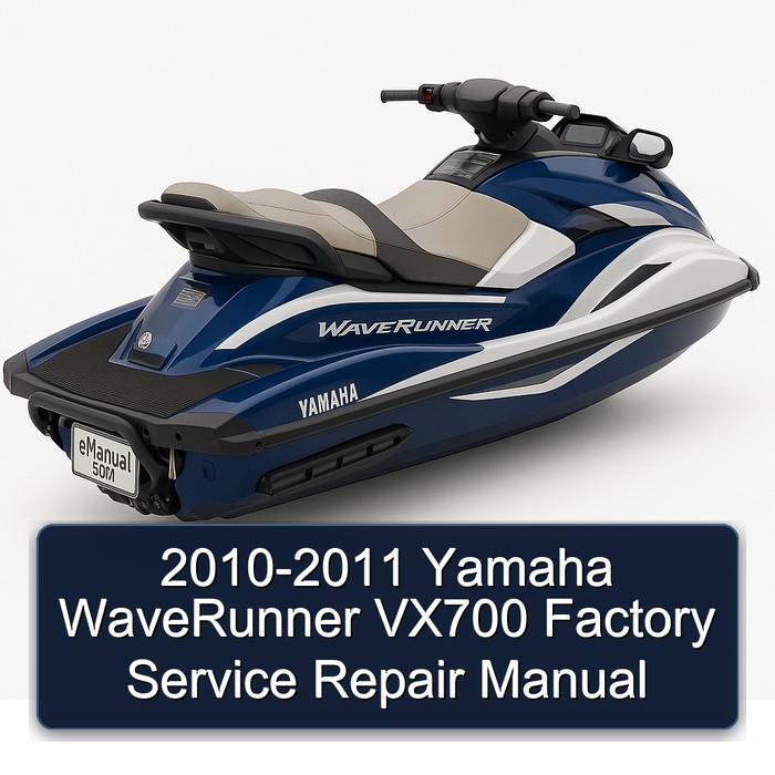 2010-2011 Yamaha WaveRunner VX700 Factory Manual de servicio y reparación